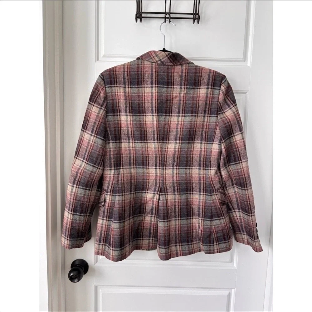 Vintage Plaid Blazer and Skirt Set - Picture 3 of 5